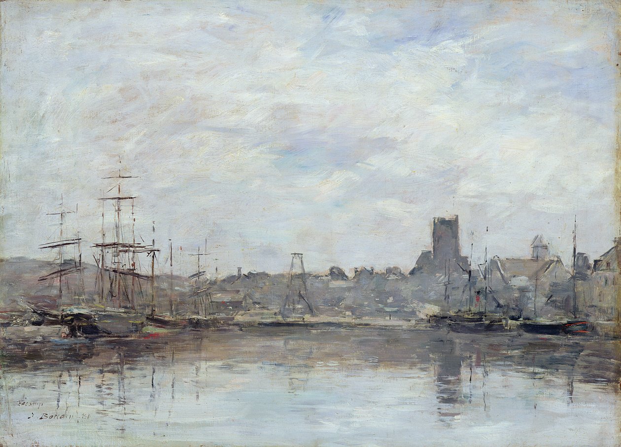 Matin de septembre : Port de Fécamp - Eugene Louis Boudin