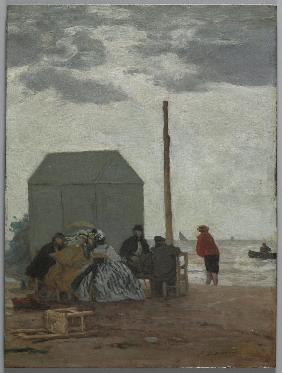 La Plage de Deauville, 1864 - Eugene Louis Boudin