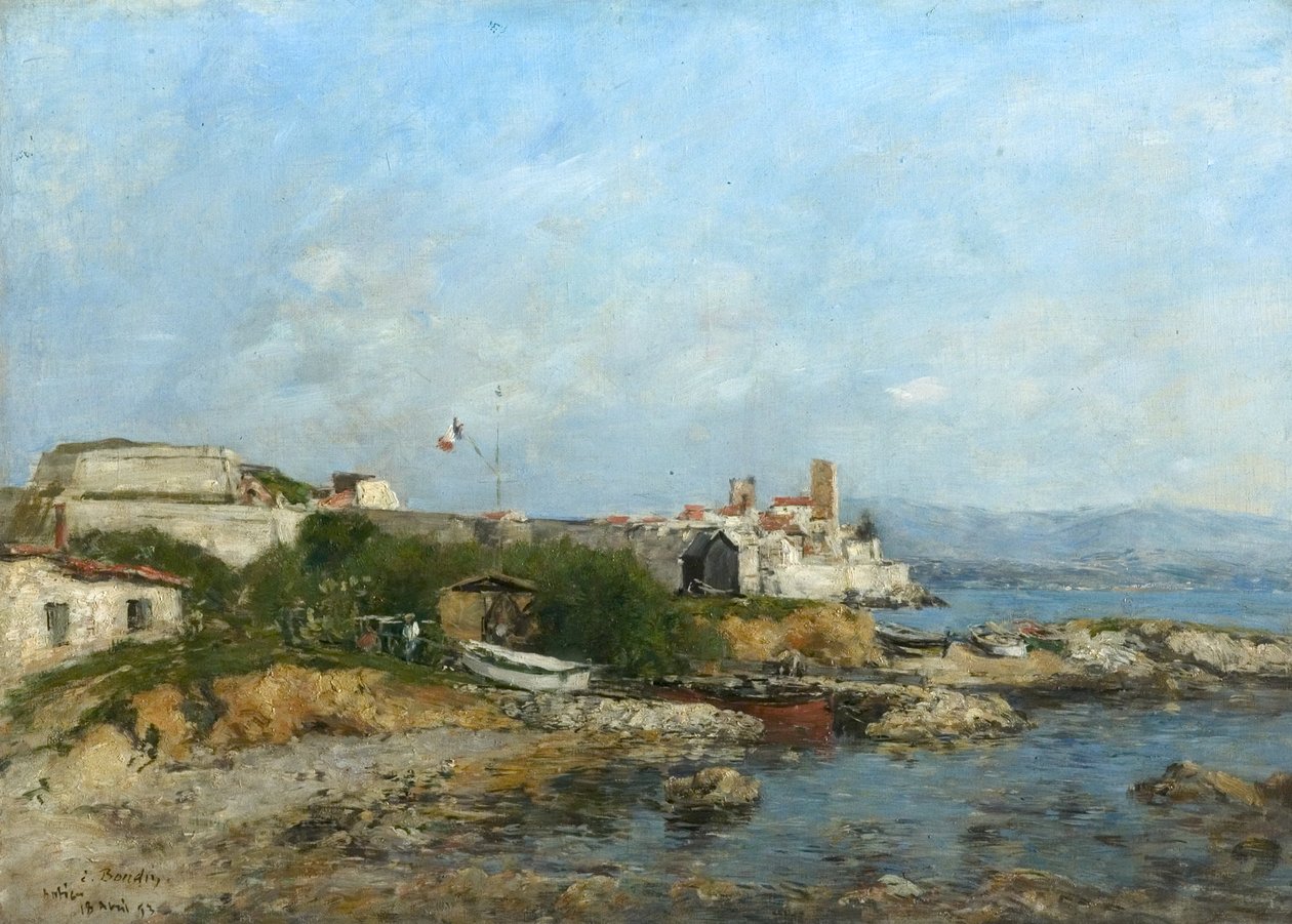 Les fortifications à Antibes, France, 1893 - Eugene Louis Boudin