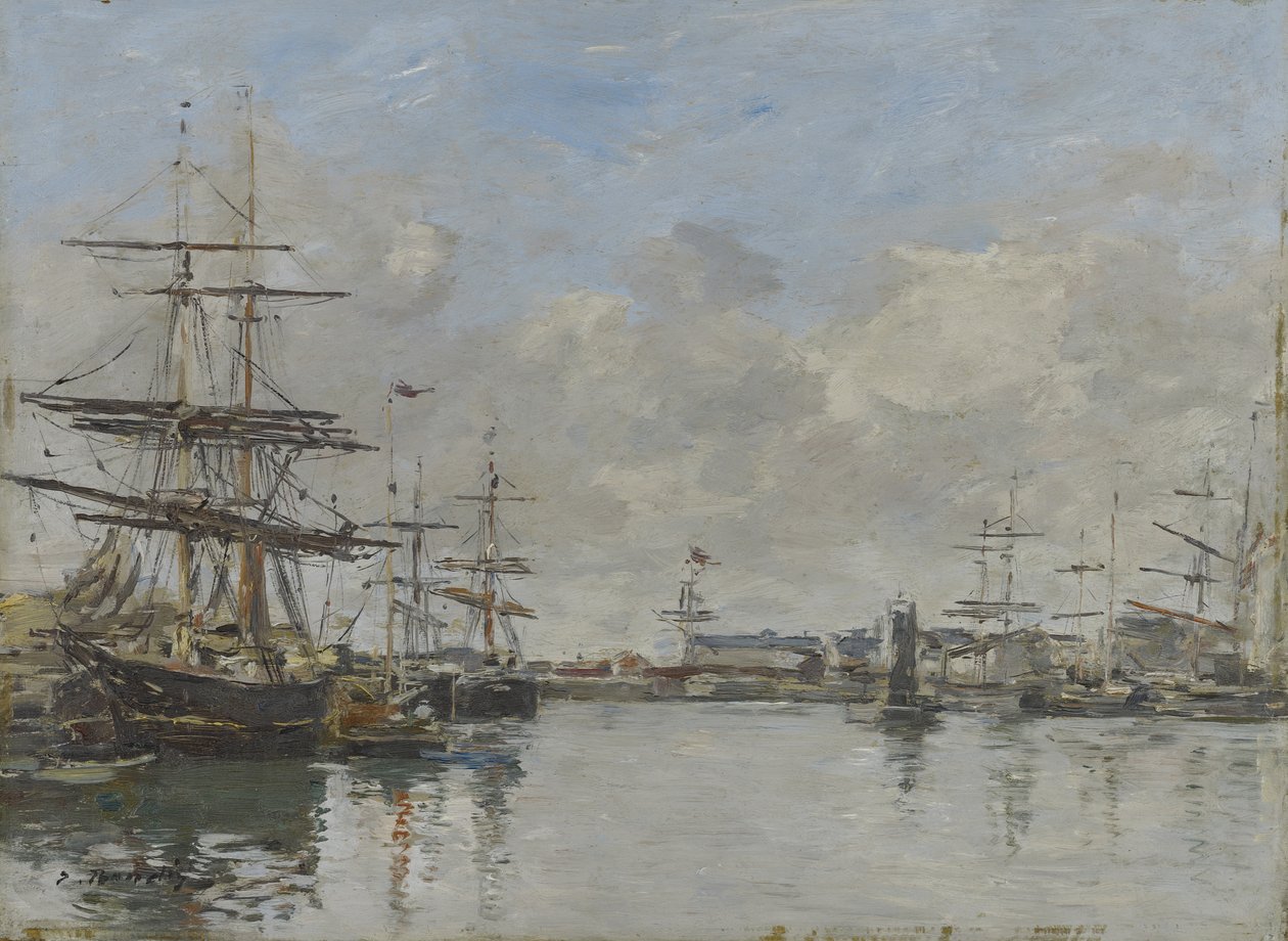 Le port du Havre, vers 1885-90 - Eugene Louis Boudin