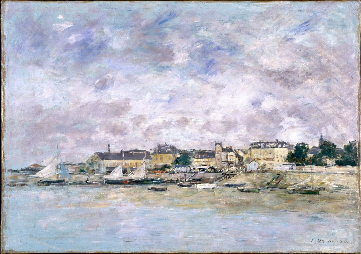 Le port, Trouville - Eugene Louis Boudin
