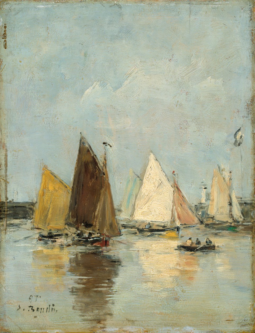 Le retour des bateaux - Eugene Louis Boudin