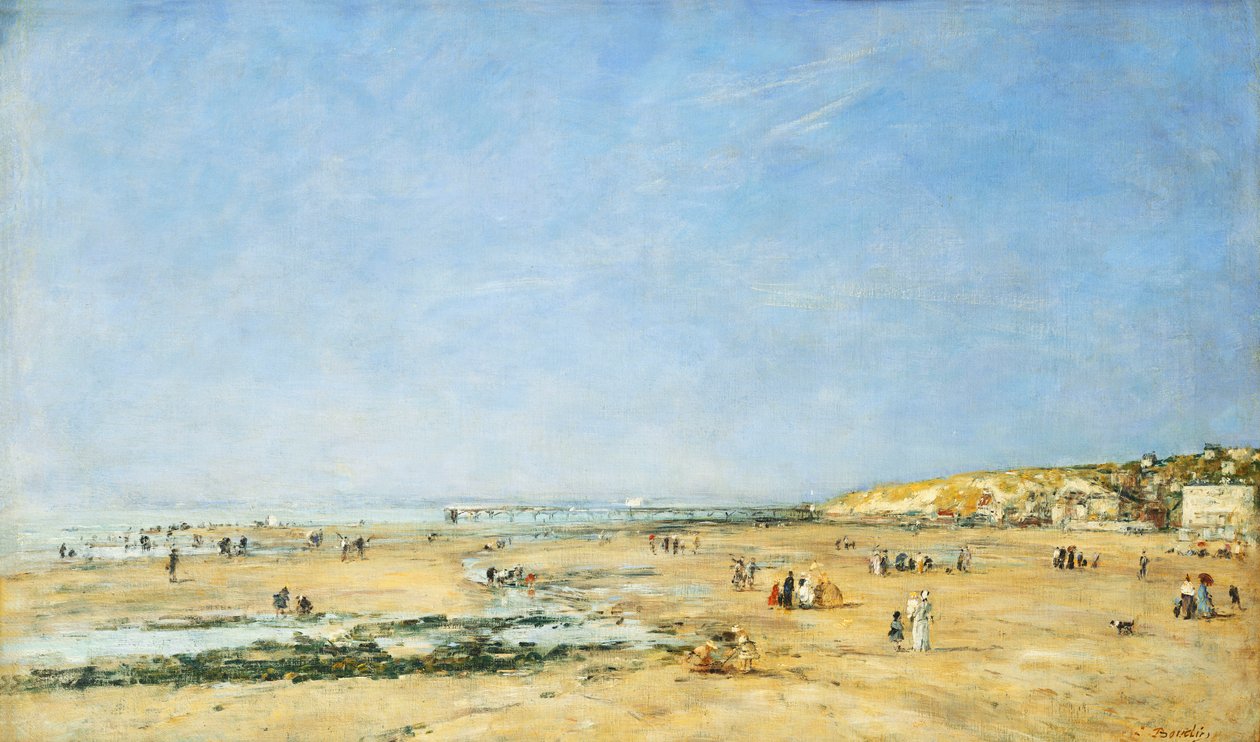 Trouville, Vue Générale de la Plage, 1890 - Eugene Louis Boudin