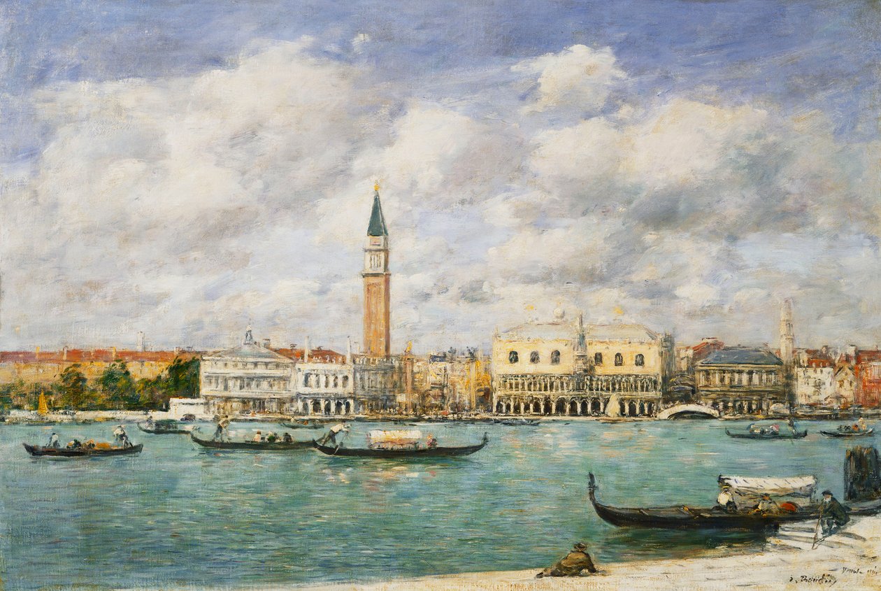 Venise, Campanile, vue du canal de San Giorgio - Eugene Louis Boudin
