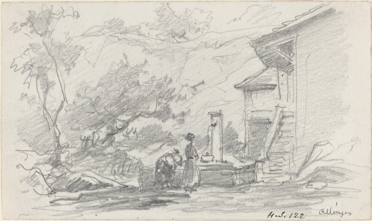 Femmes à un puits, Allinges, fin du XIXe siècle - Eugene Louis Boudin