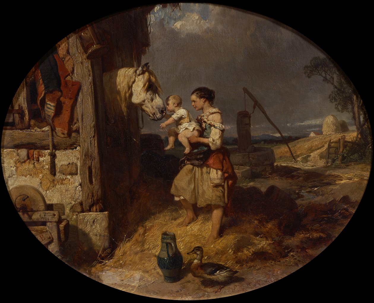 Les amis de la ferme - Eugene Modeste Edmond Lepoittevin