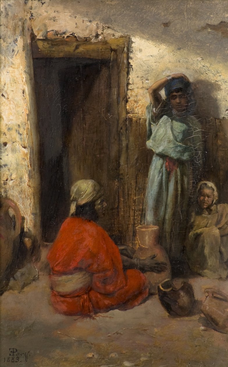 Une rue arabe - Eugene Pavy