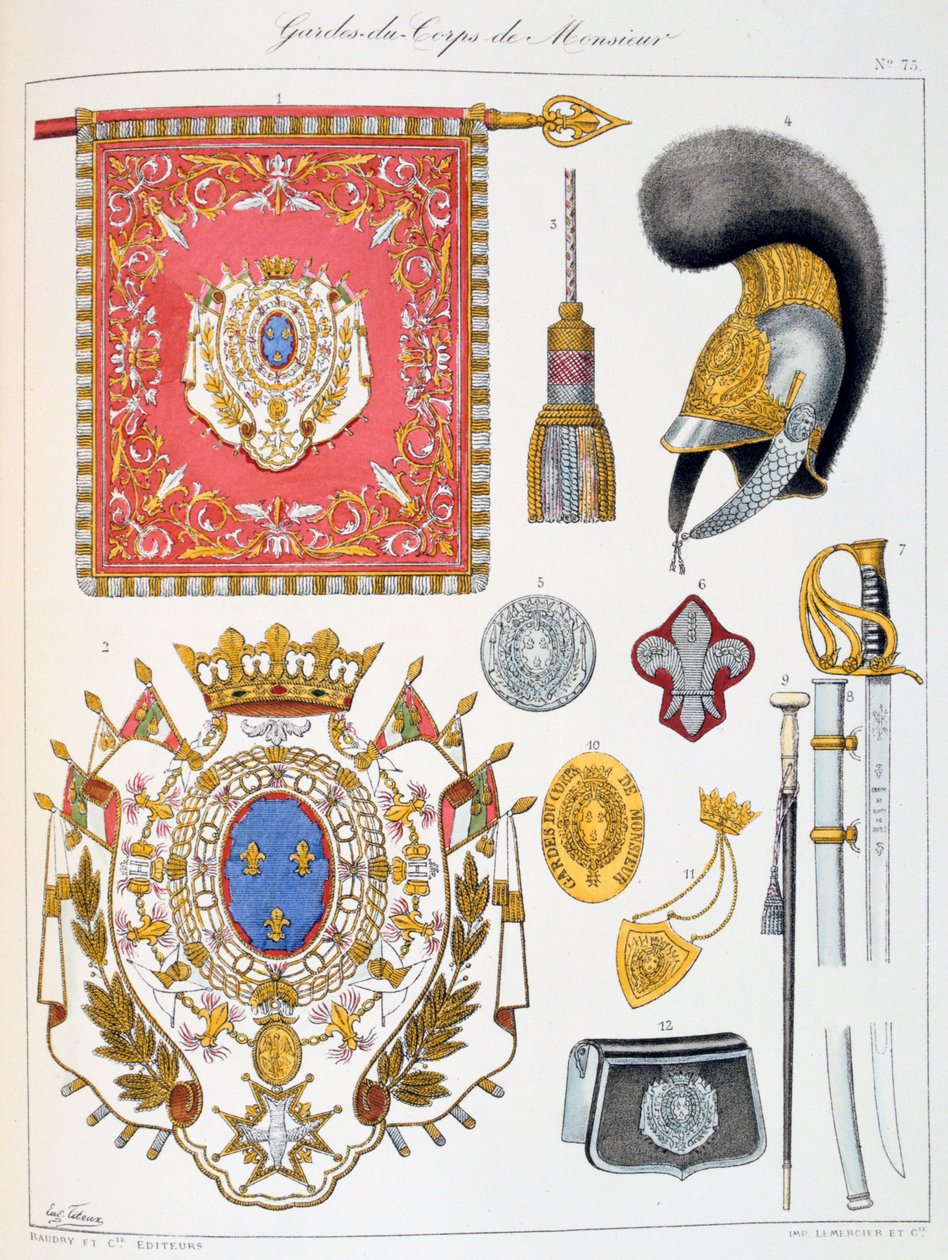 Gardes-du-Corps de Monsieur, Insigne - Eugene Titeux
