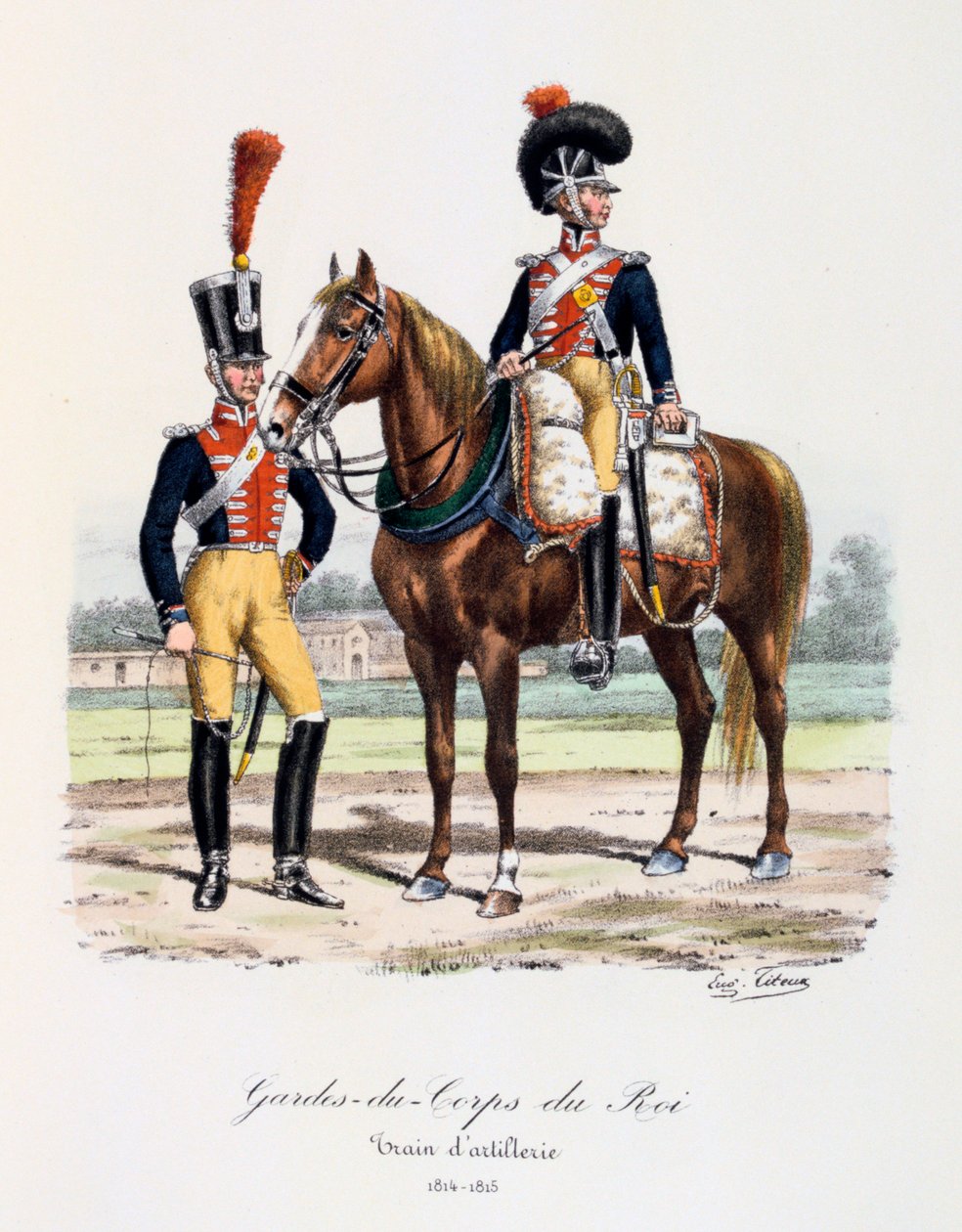 Gardes-du-Corps de Roi, Train d