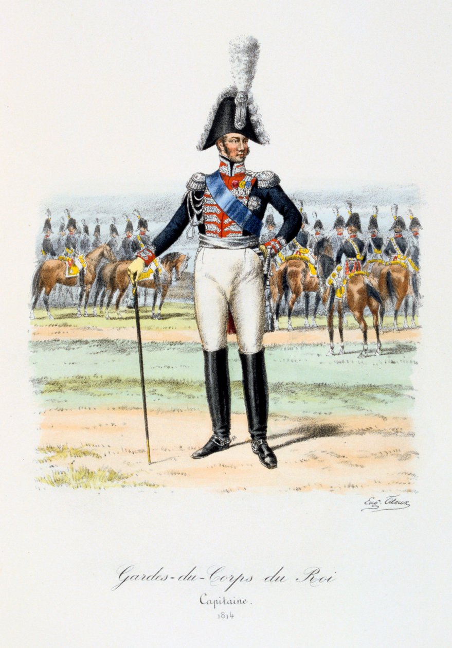 Gardes-du-Corps du Roi, Capitaine, 1814 - Eugene Titeux