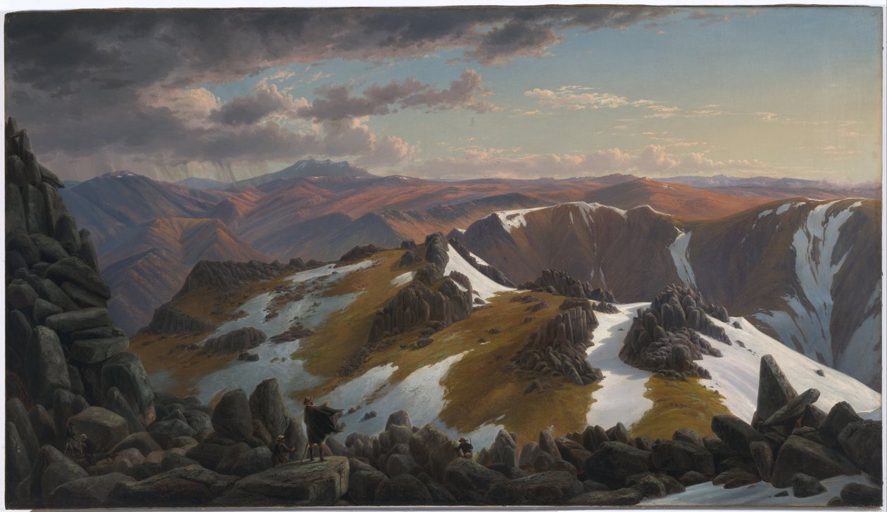Vue nord-est depuis le sommet nord du mont Kosciusko - Eugene von Guérard