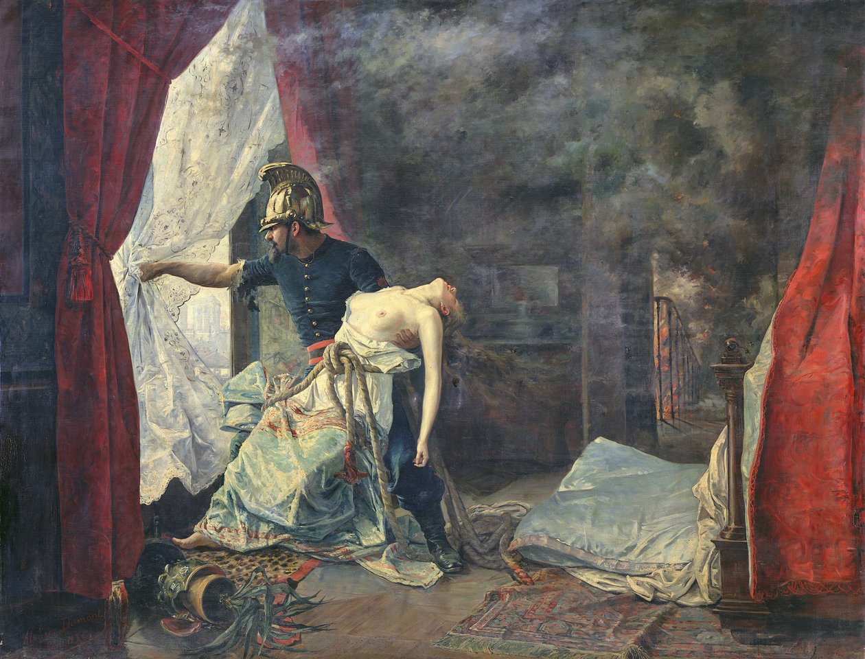 Un sauvetage à Paris, 1886 - Eugenio Alvarez Dumont