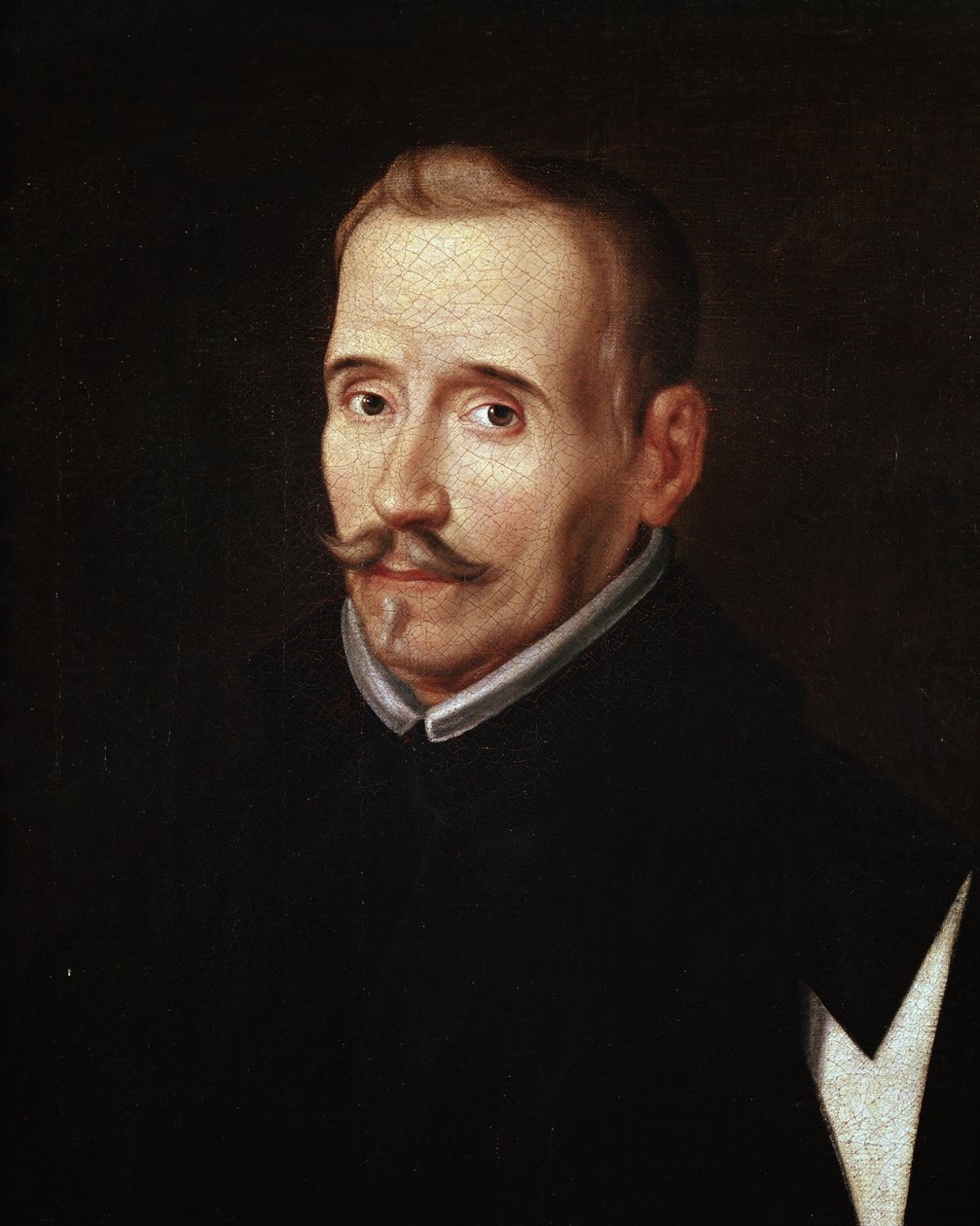 Portrait de Félix Lope de Vega y Carpio, dramaturge et poète espagnol (détail) - Eugenio (attr. to) Caxes