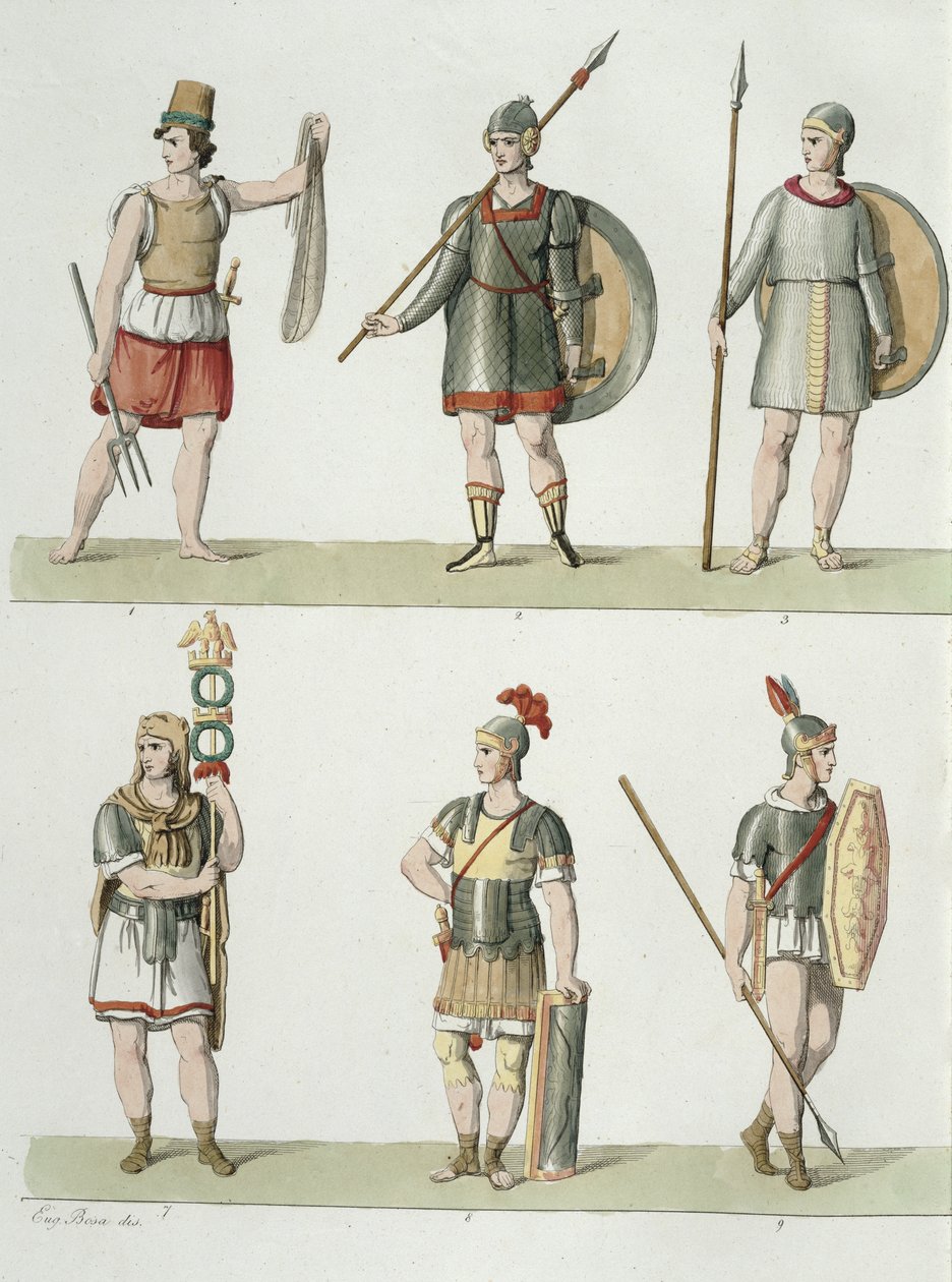 Soldats romains (détail) - Eugenio Bosa