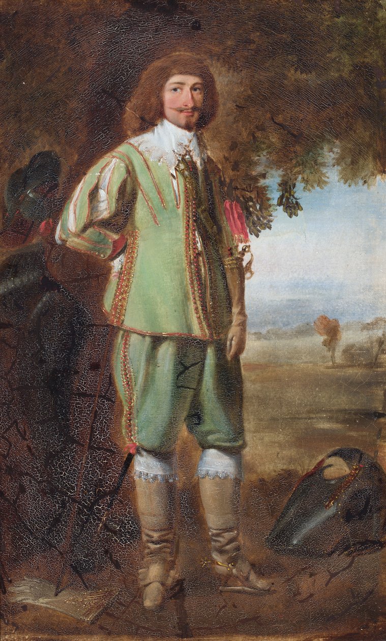 Portrait de John Ashburnham (huile sur papier) - Eugenio Latilla