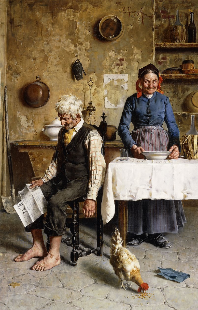 Bonheur domestique - Eugenio Zampighi