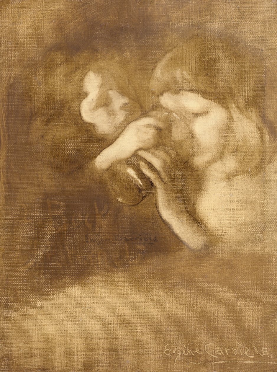 Le verre de bière au café de Vernet - Eugène Carrière