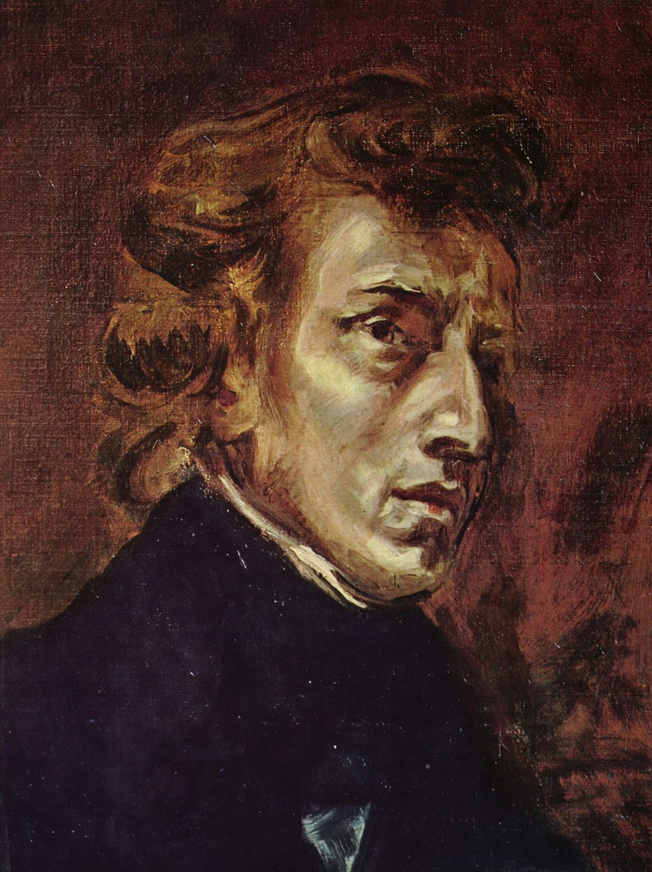 Portrait de Frédéric Chopin - Ferdinand Victor Eugene Delacroix