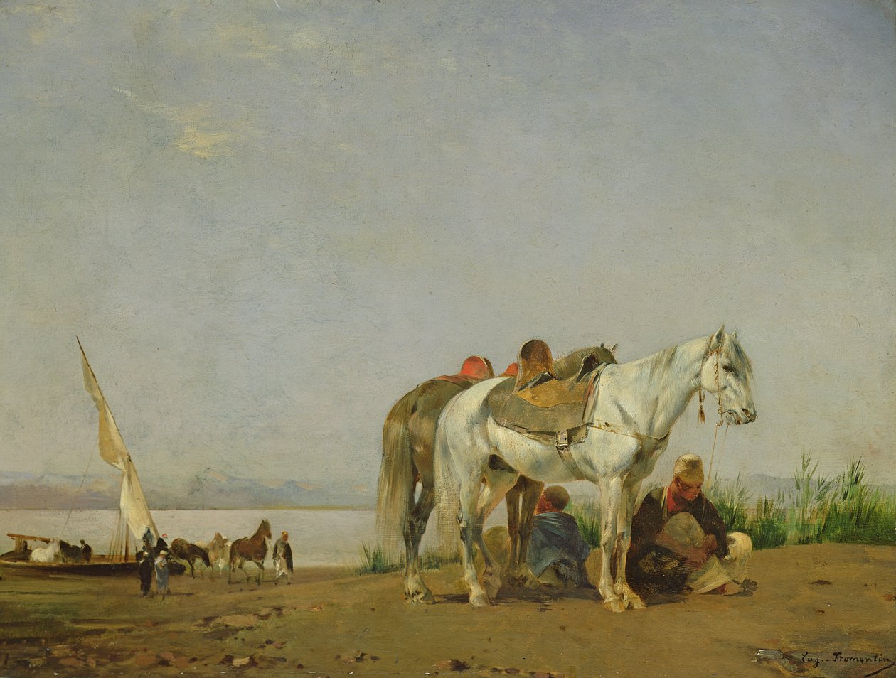 Sur la rive du Nil, 1871 - Eugène Fromentin