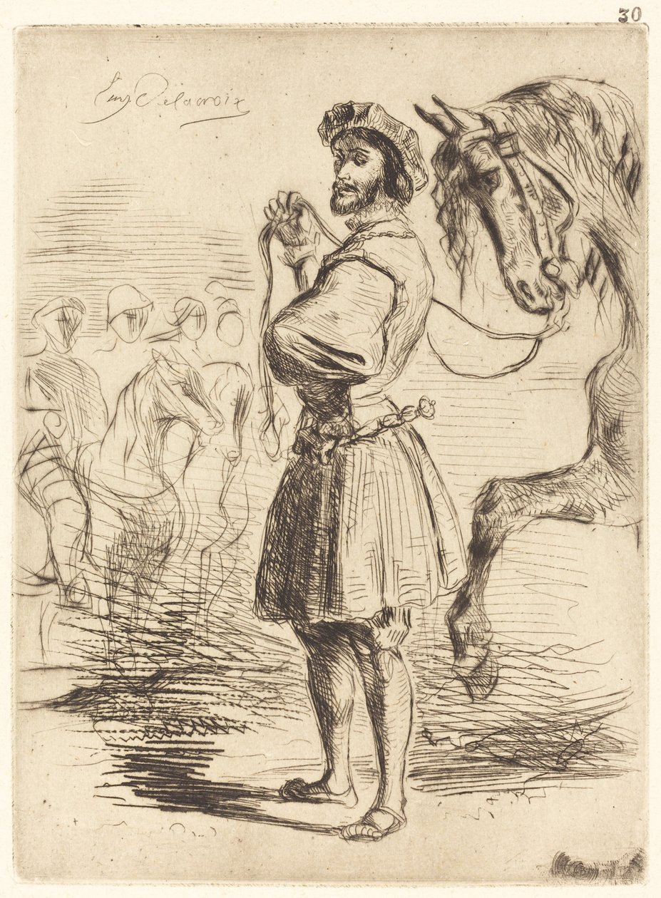 Un Seigneur de temps de François Ier - Eugène Delacroix