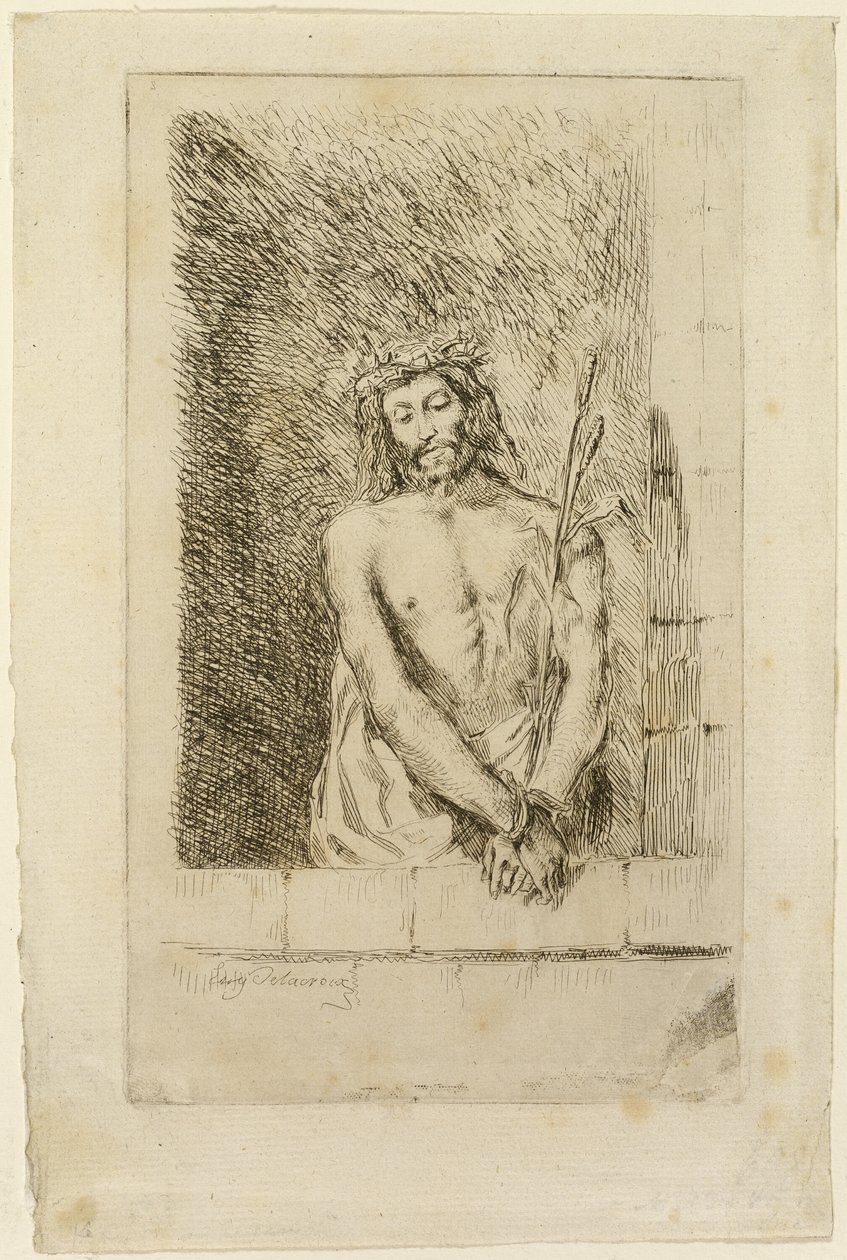 Christ avec le roseau - Eugène Delacroix