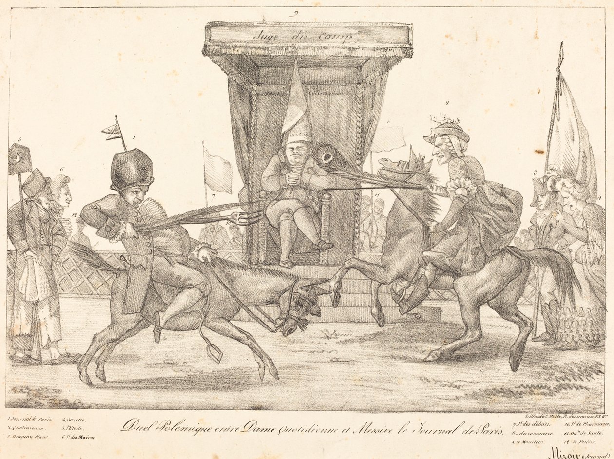 Duel Polémique, 1821 - Eugène Delacroix