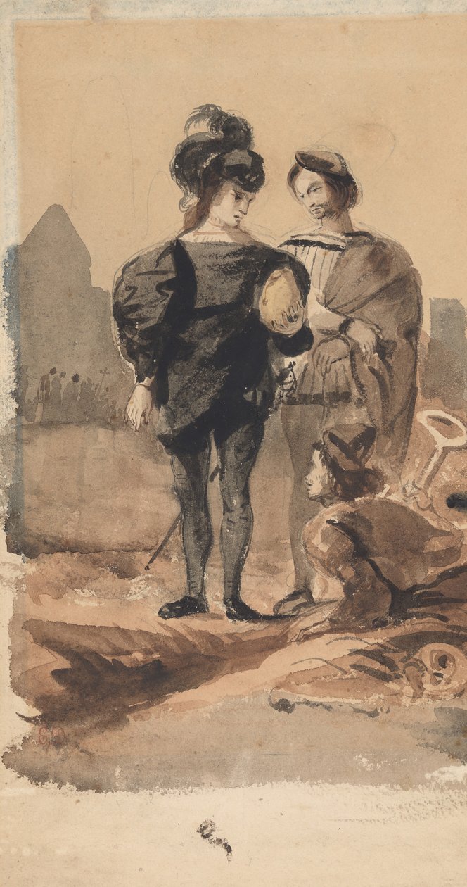 Hamlet et Horatio dans le cimetière - Eugène Delacroix