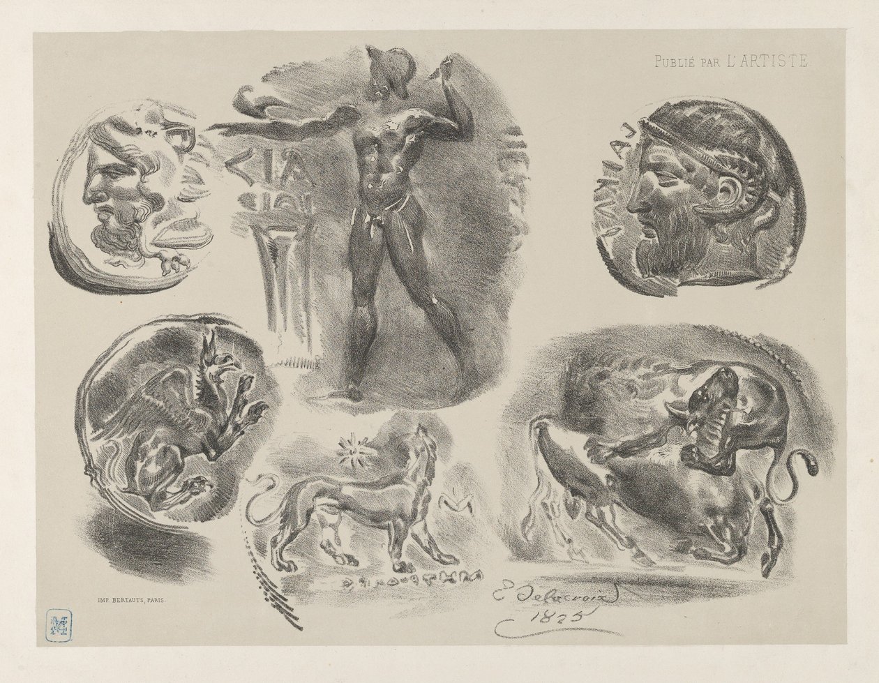 Études de six pièces grecques, 1825 - Eugène Delacroix