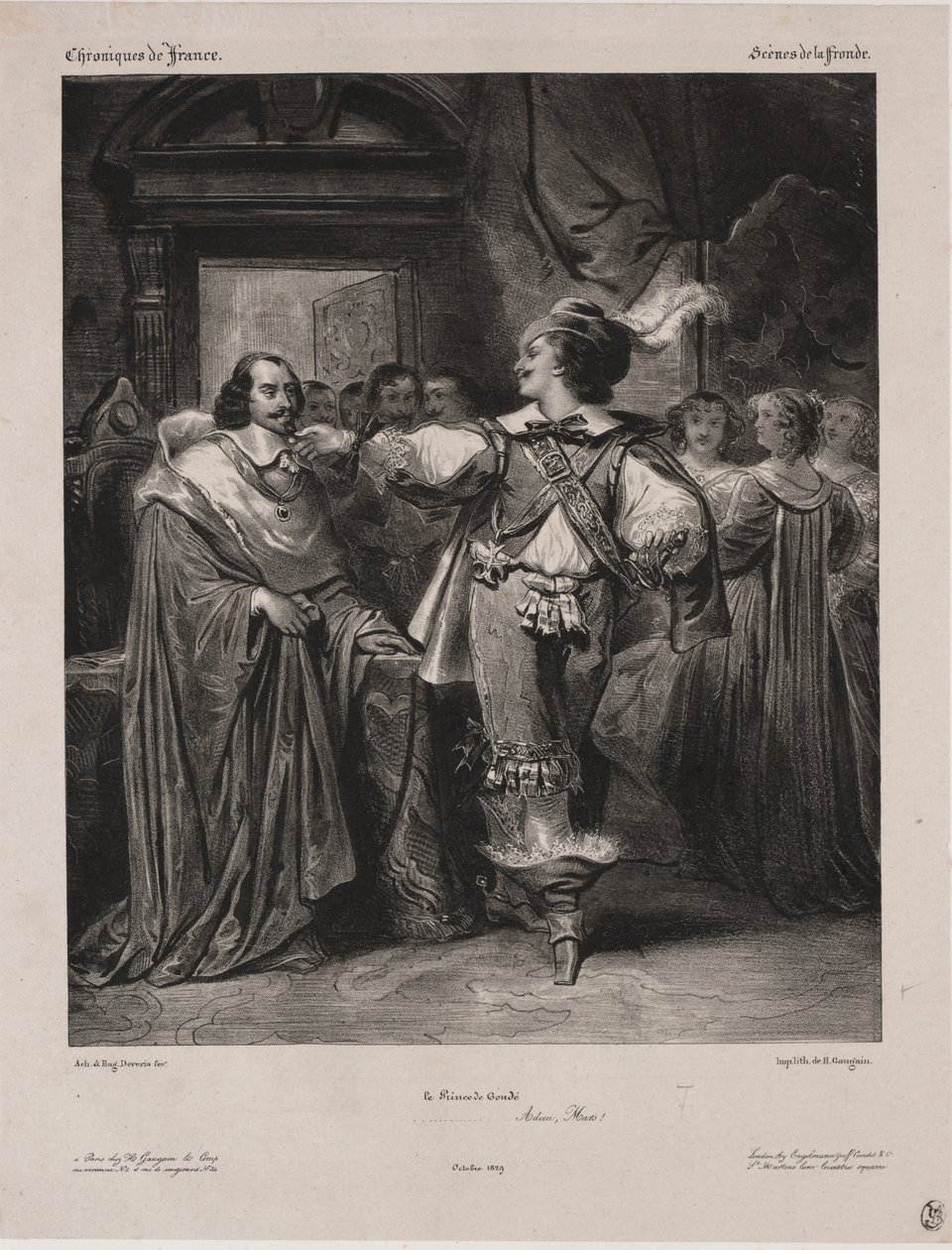 Chroniques de France : Scène de la Fronde - Le Prince de Condé, 1829 - Eugène François Marie Joseph Devéria