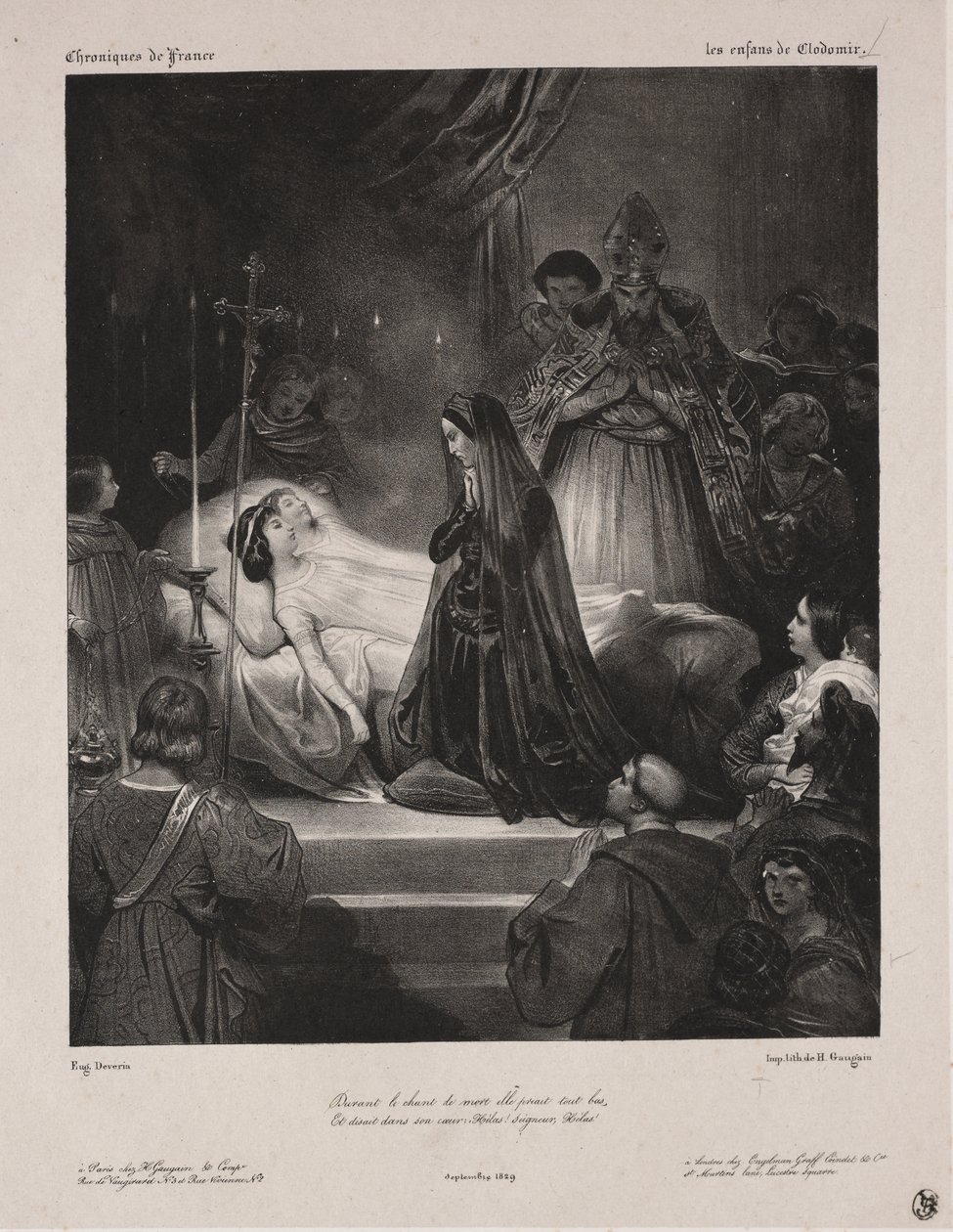 Chroniques de France : Les enfants de Clodomir - Eugène François Marie Joseph Devéria