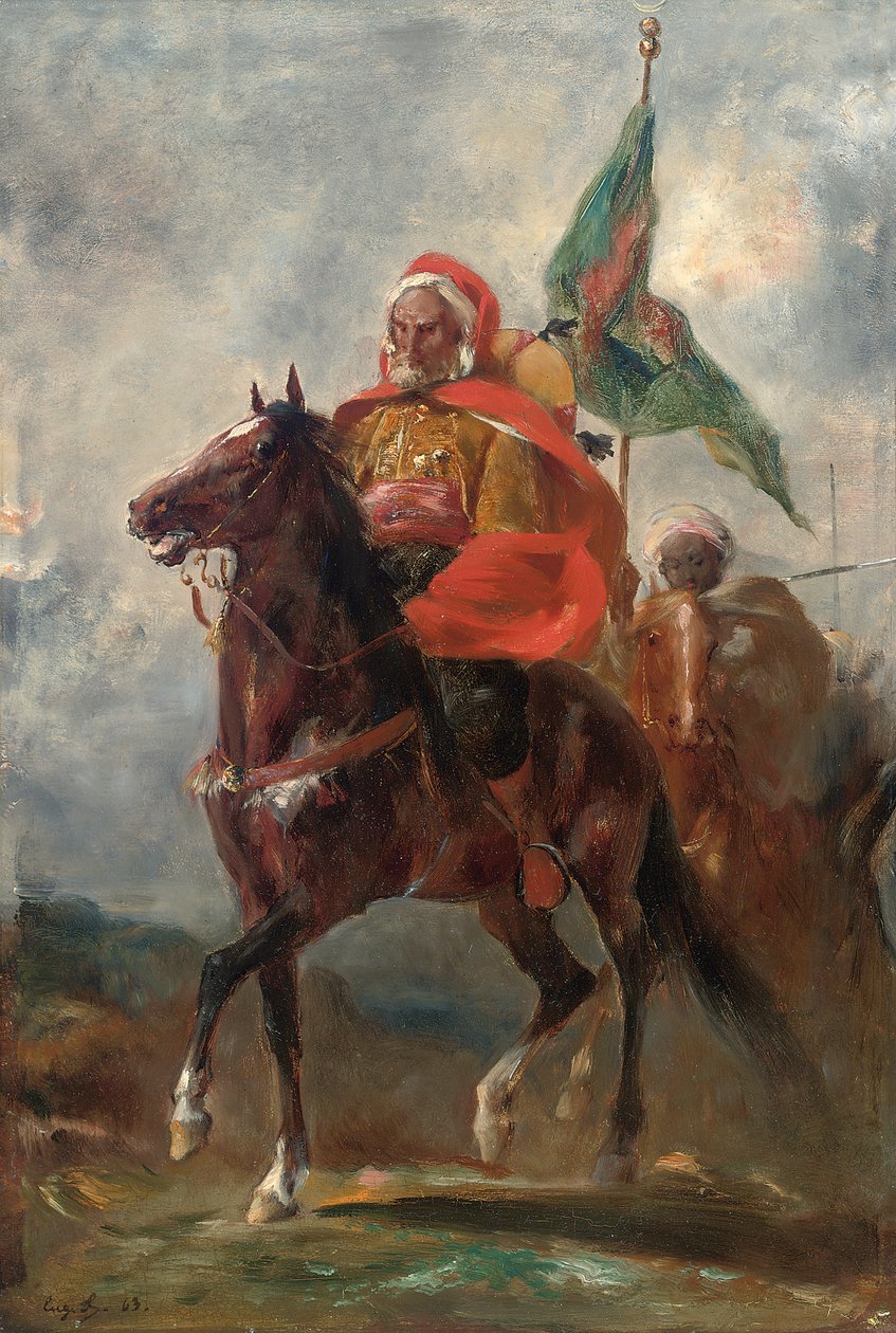 Un chef orientaliste à cheval, 1863 - Eugène Fromentin