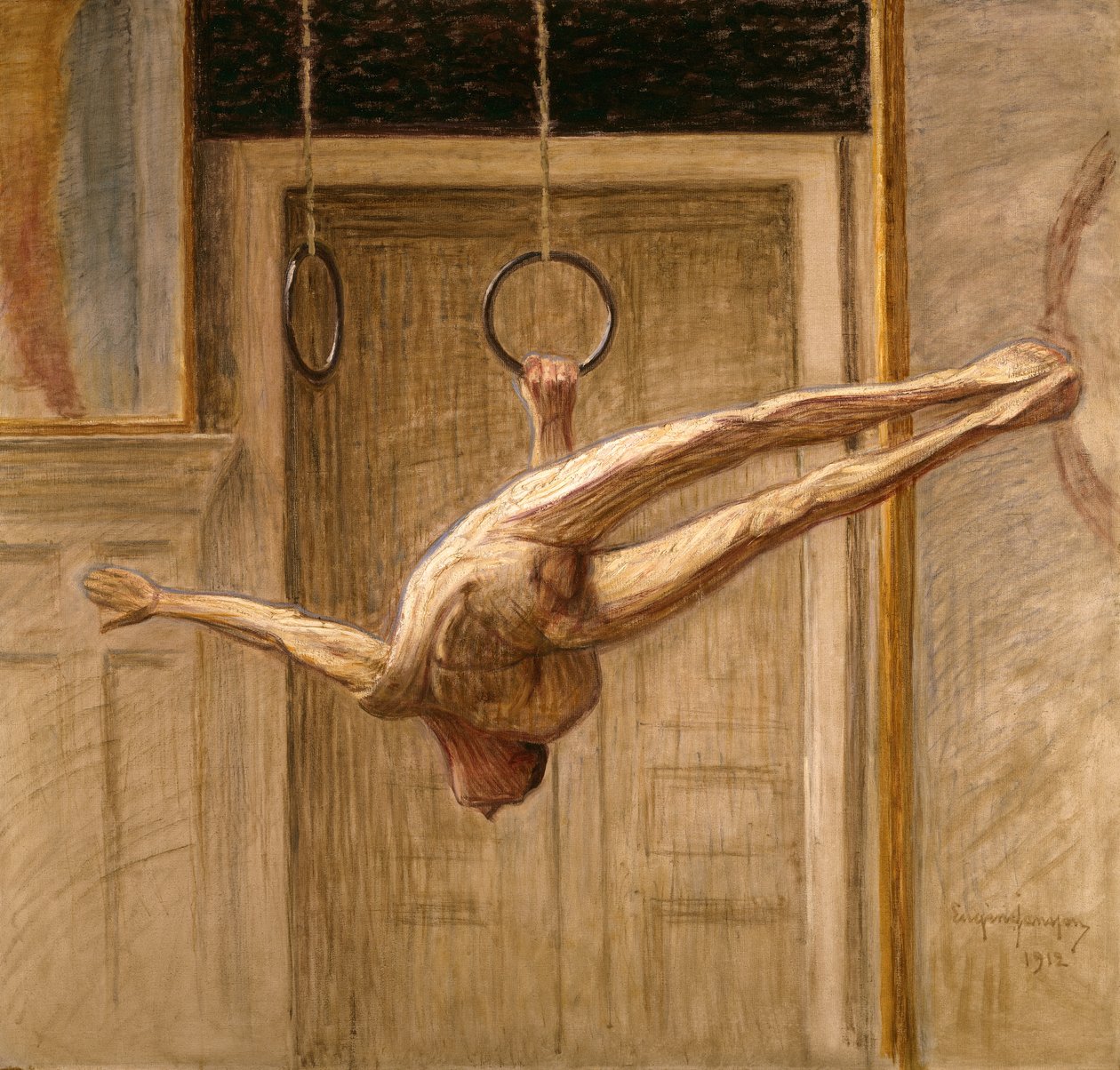 Gymnaste aux anneaux n°2, 1912 - Eugène Jansson
