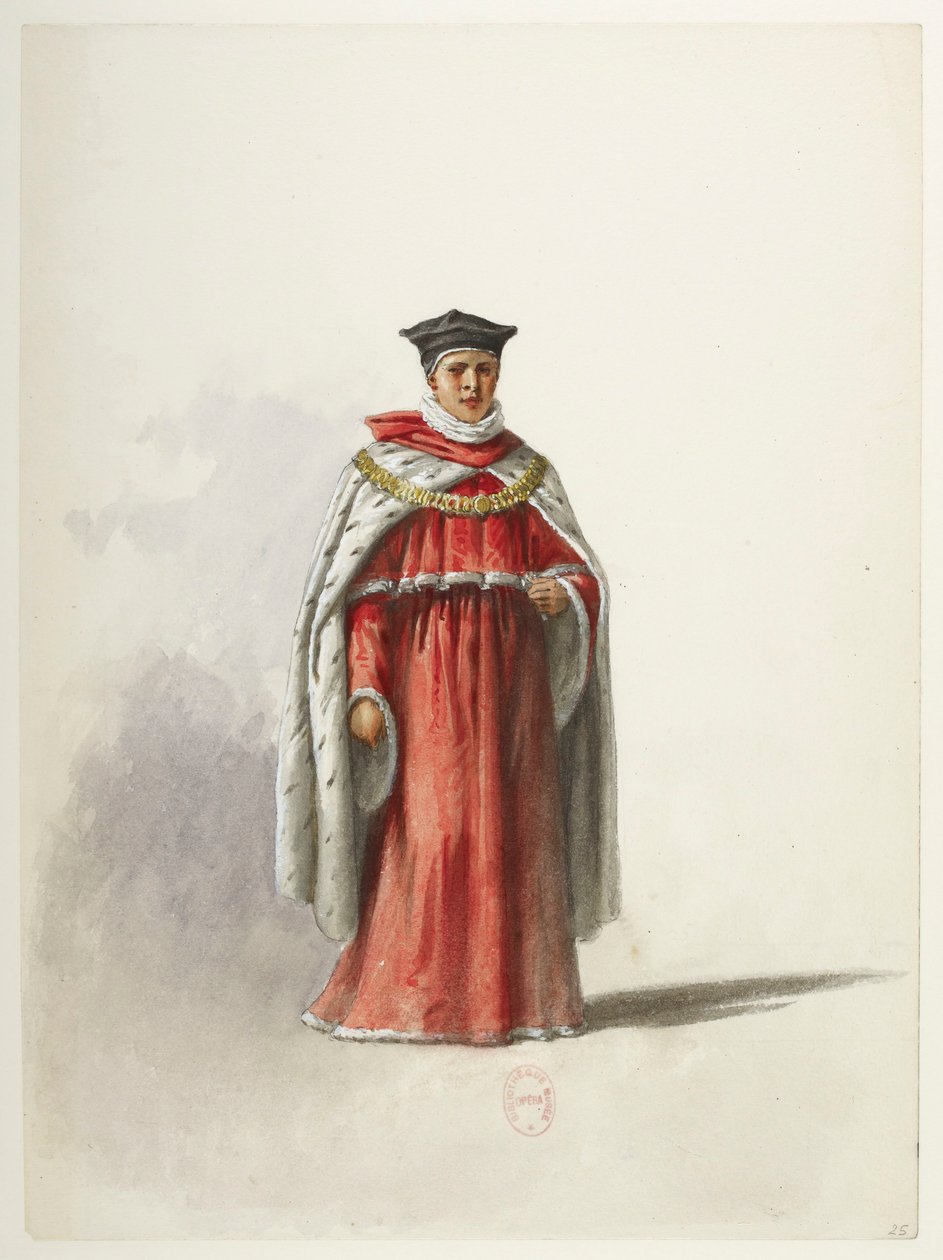 Btv1b84558104 25 - Saint-Saëns - Henry VIII - Maquettes de costumes - Lacoste - 25ème Costume - Eugene Lacoste