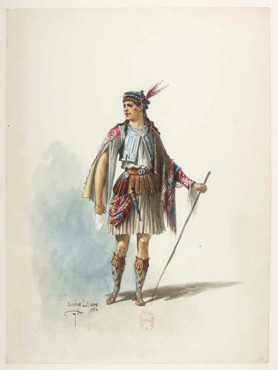 Btv1b84558104 50 - Saint-Saëns - Henry VIII - Modèles de costumes - Lacoste - 50. Costume - Eugene Lacoste