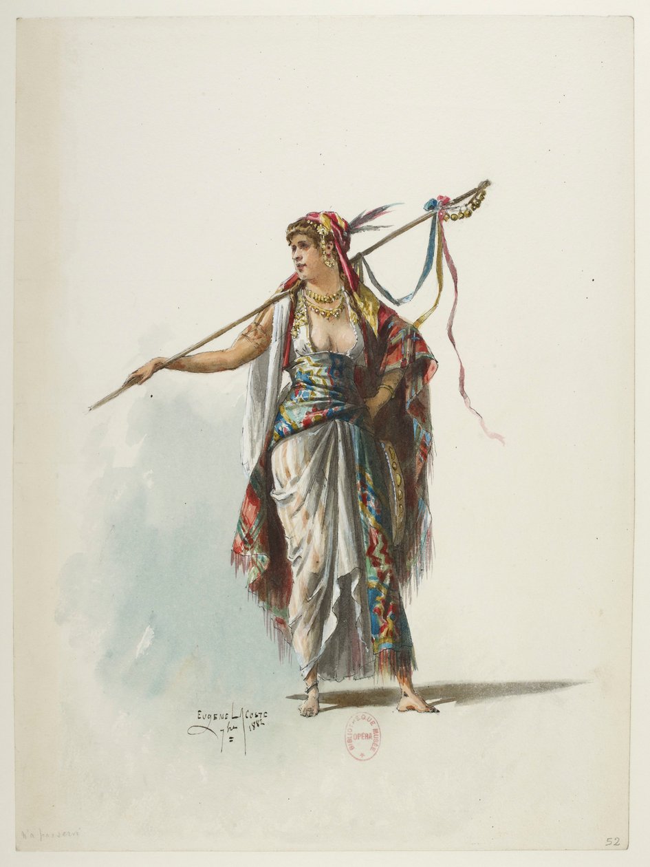 Btv1b84558104 52 - Saint-Saëns - Henry VIII - Modèles de costumes - Lacoste - 52. Costume - Eugene Lacoste