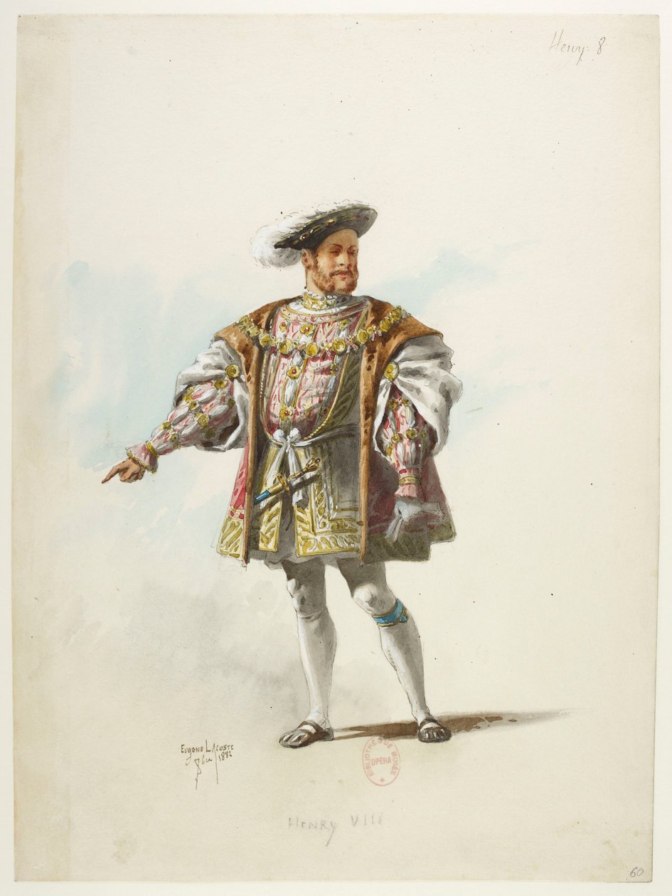 Btv1b84558104 60 - Saint-Saëns - Henry VIII - Maquettes de costumes - Lacoste - 60. Henri VIII - Eugene Lacoste