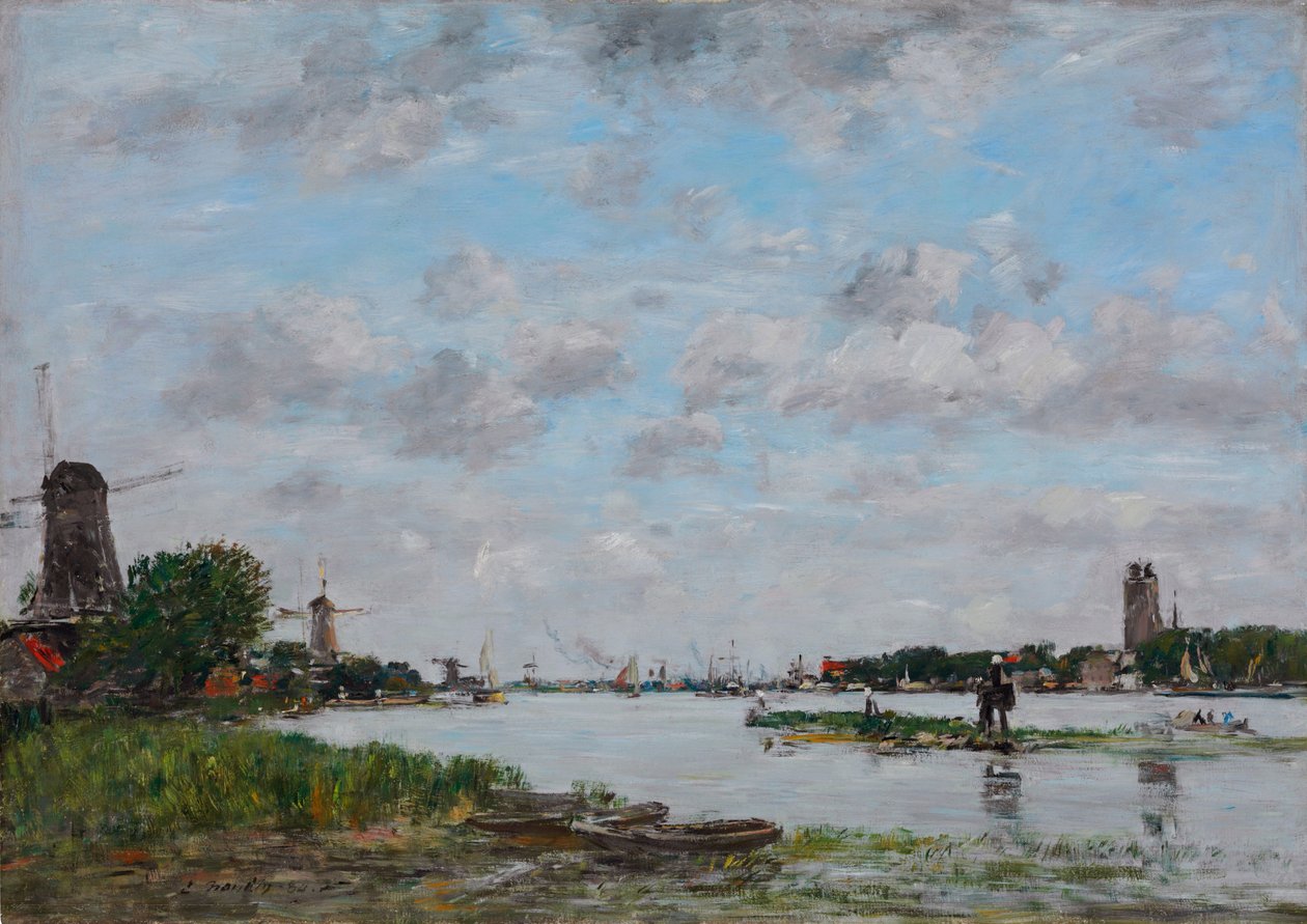 La Meuse près de Dordrecht - Eugene Louis Boudin