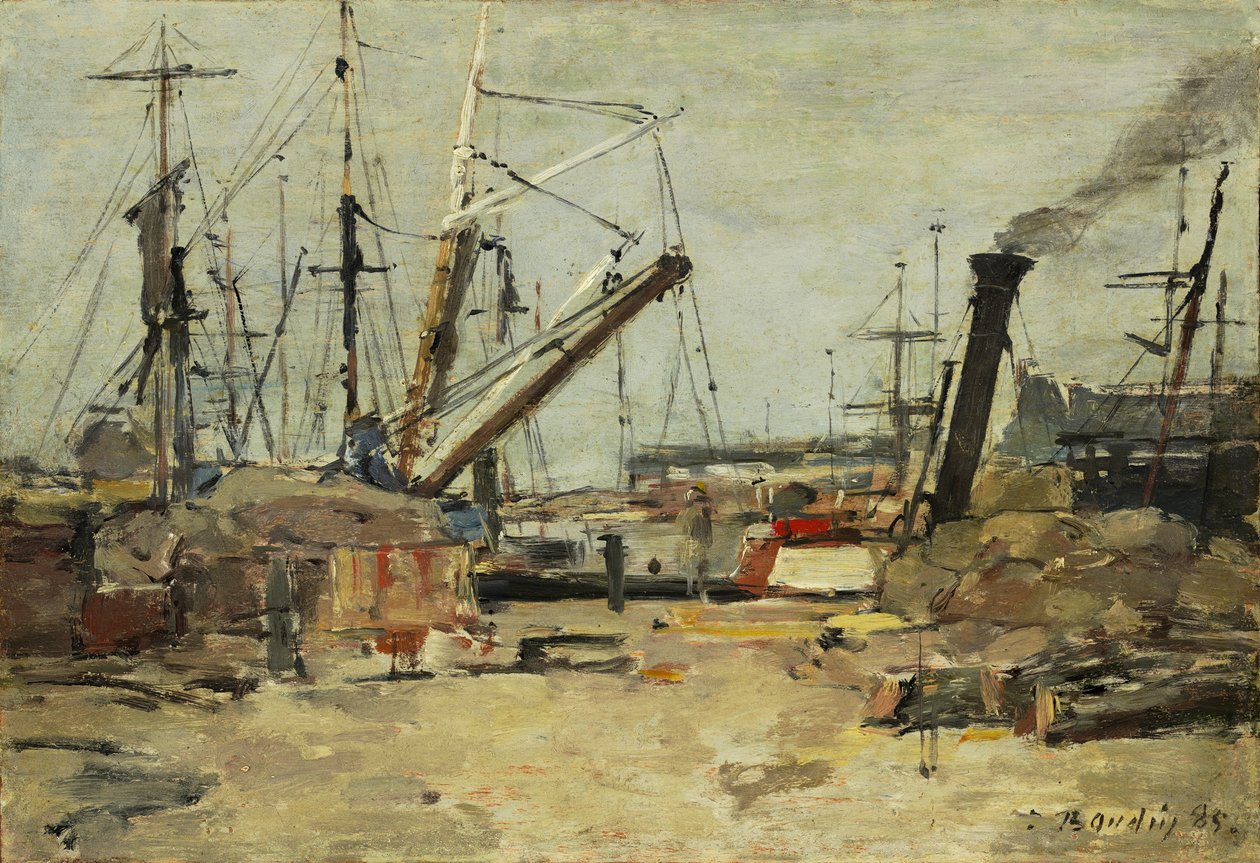 Les chalutiers - Eugene Louis Boudin