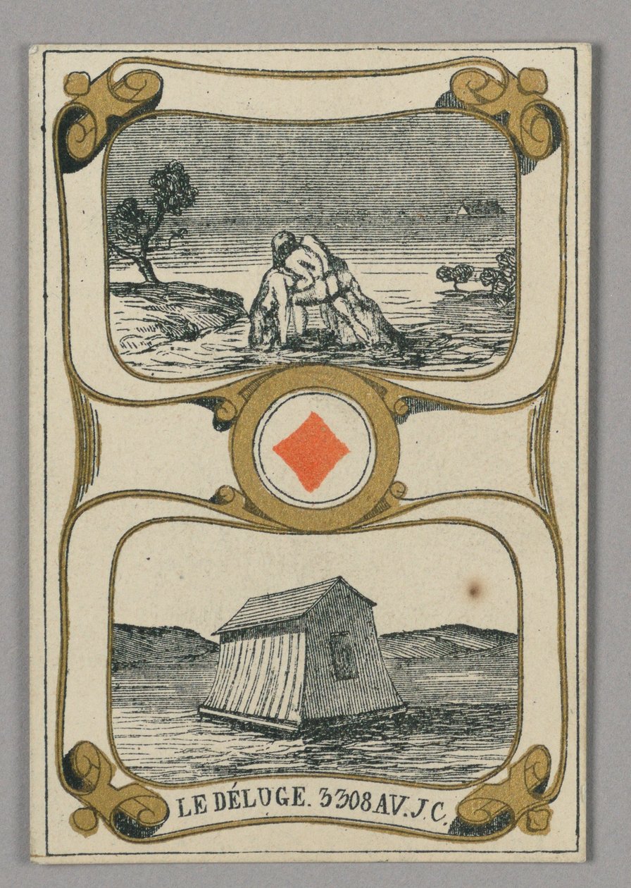 Le Déluge, carte à jouer de l