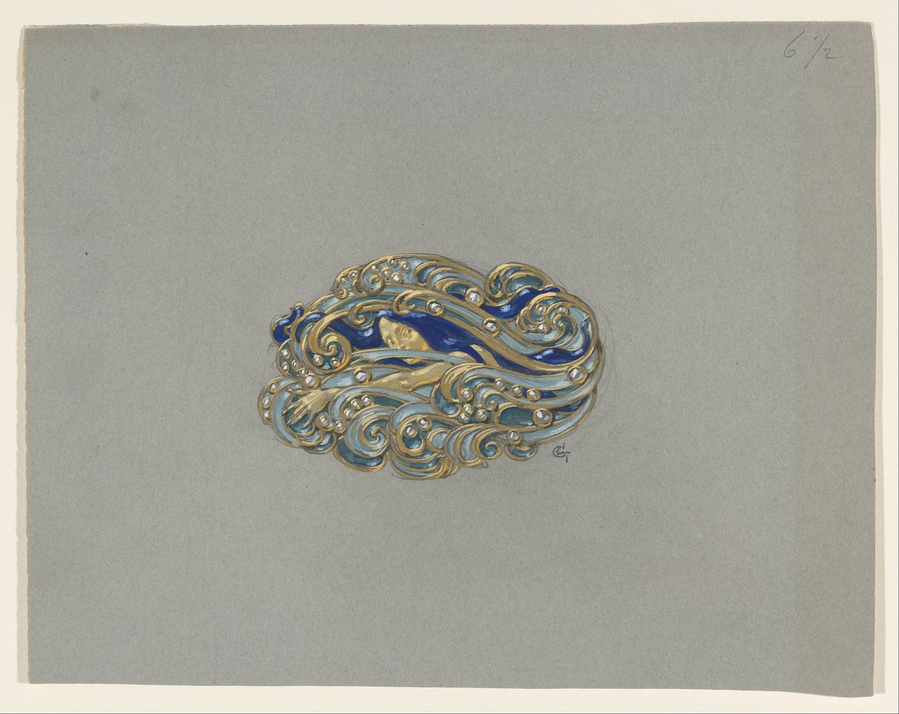 Conception pour une broche - Eugene Grasset