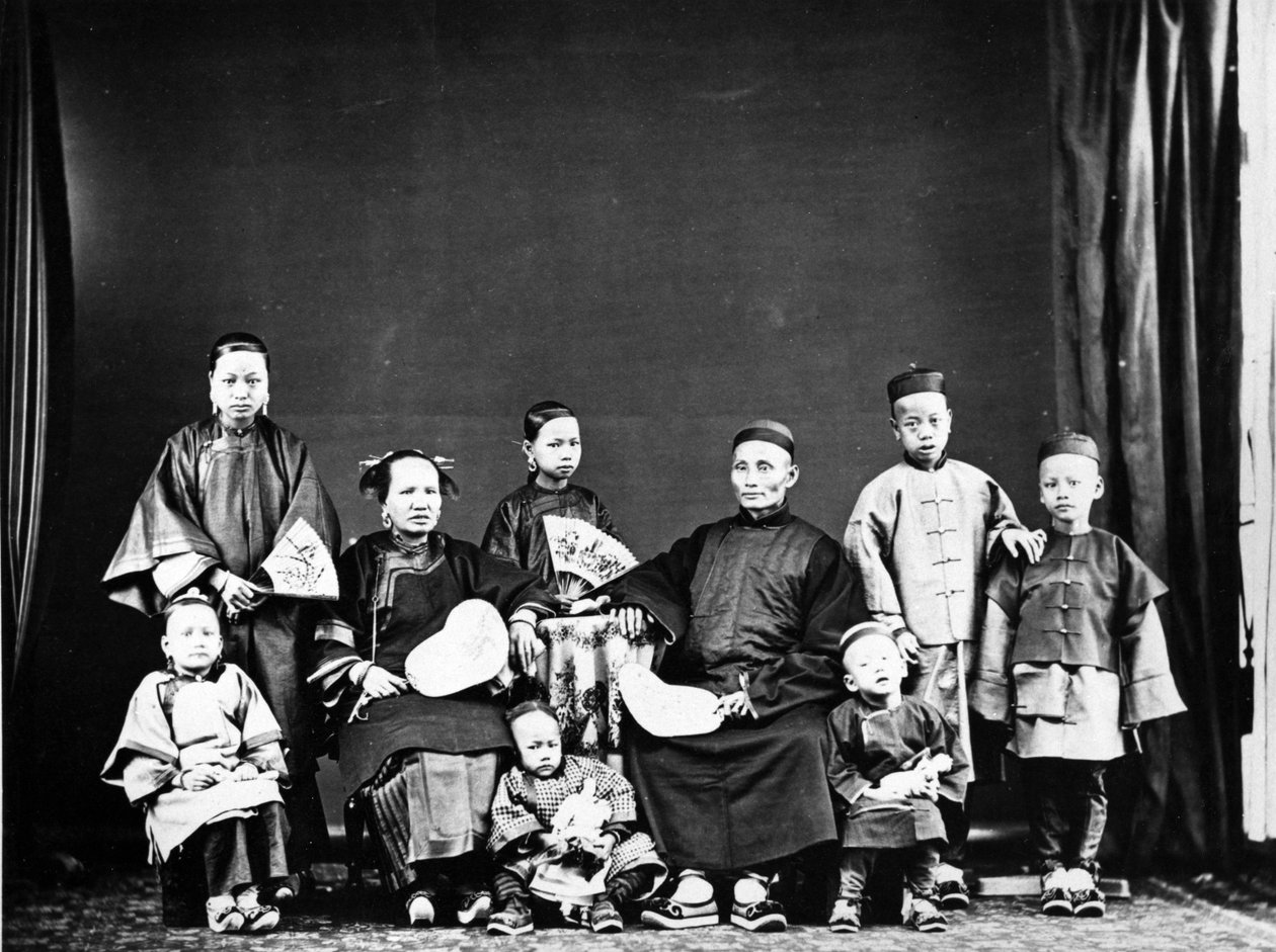Famille chinoise, vers 1870 - European Photographer