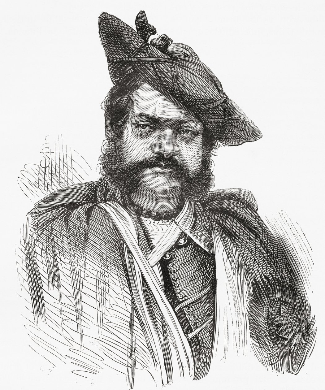 Jayajirao Scindia, Maharajah de Gwalior, illustration de 
