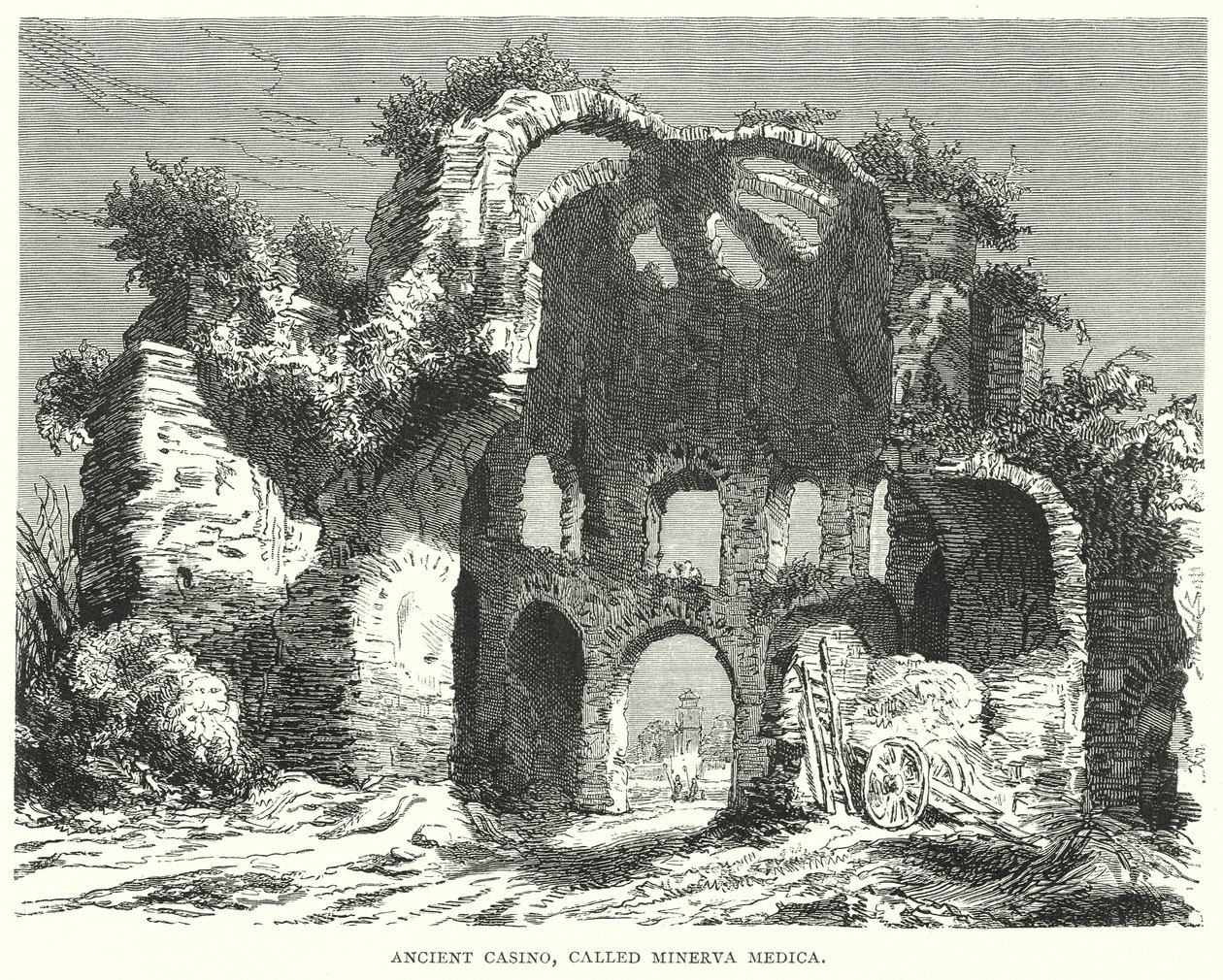 Casino antique, appelé Minerva Medica (gravure) - European School