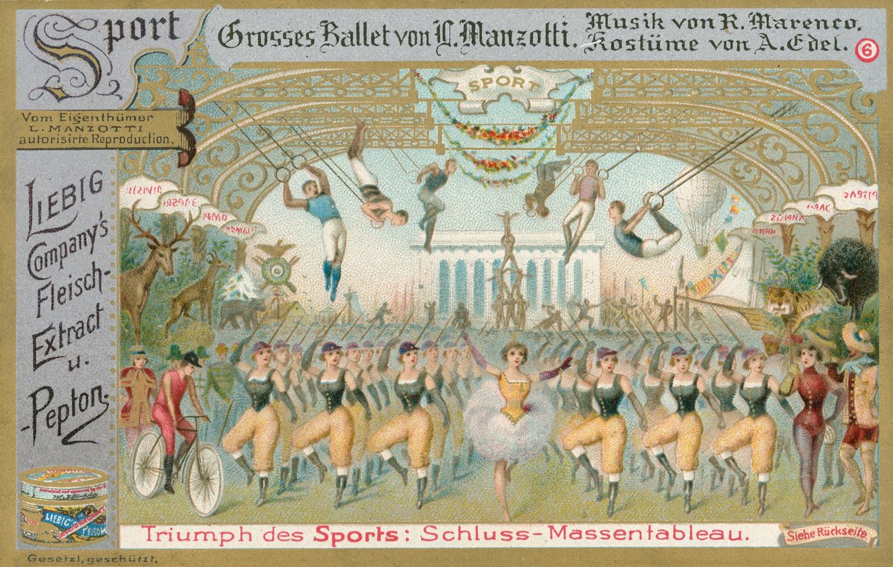 Ballet, carte de Liebig, début du 20e siècle (chromo) - European School