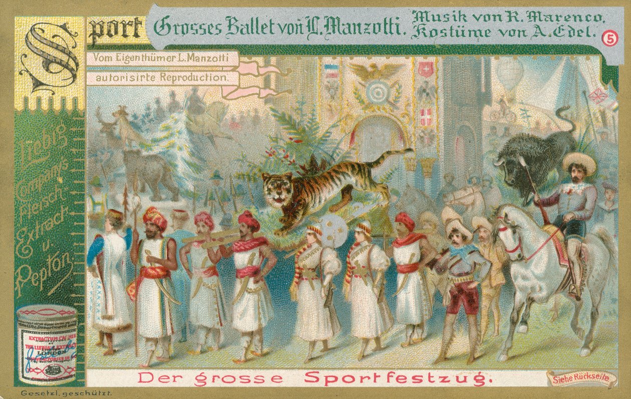 Ballet, carte de Liebig, début du 20e siècle (chromo) - European School