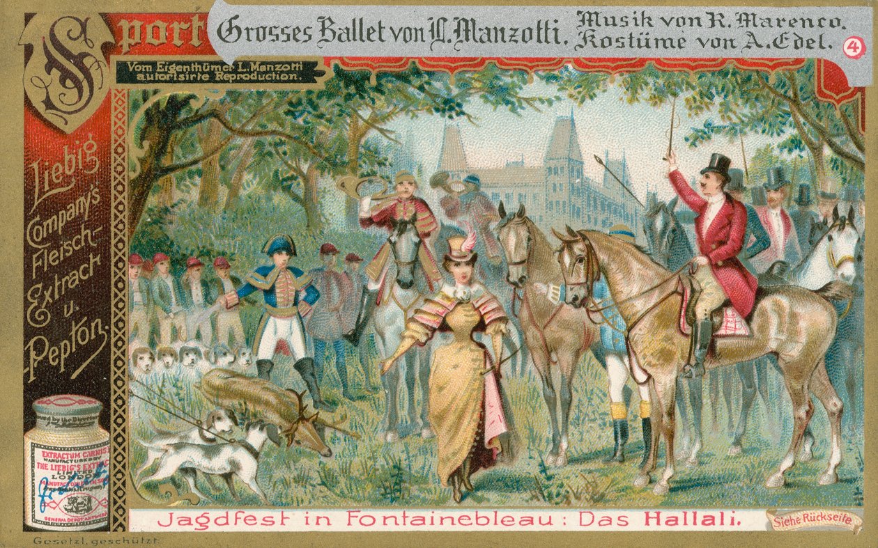 Ballet, carte de Liebig, début du 20e siècle (chromo) - European School