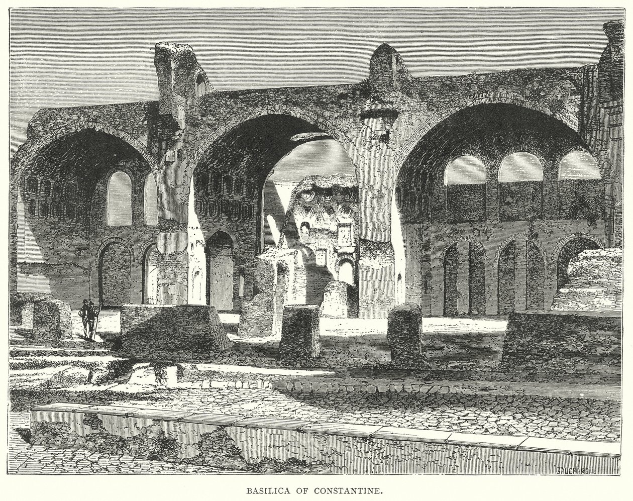 Basilique de Constantin (gravure) - European School
