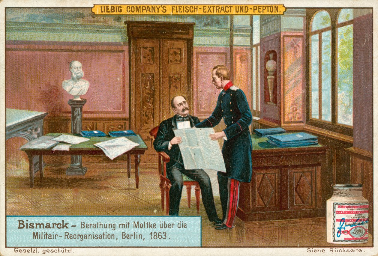 Bismarck, carte de Liebig, début du 20e siècle (chromo) - European School