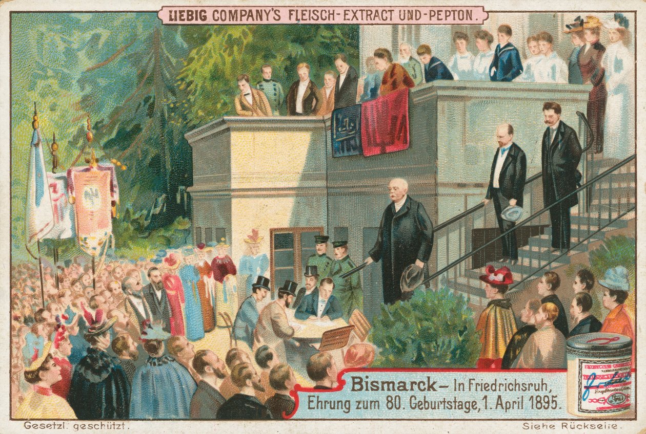 Bismarck, carte de Liebig, début du 20e siècle (chromo) - European School