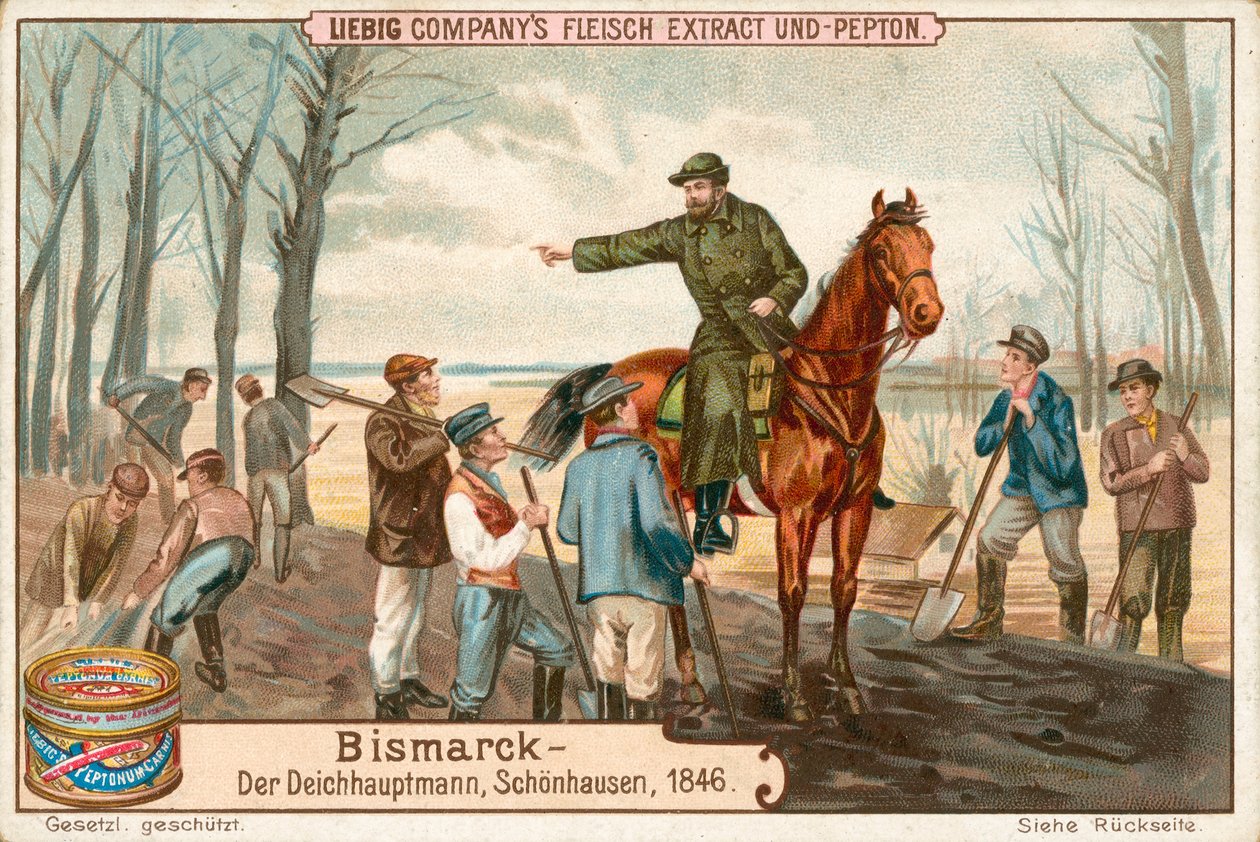 Bismarck, carte de Liebig, début du 20e siècle (chromo) - European School
